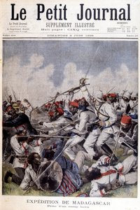 マダガスカル遠征：キャンプホバの撮影 - 1895年2月6日付「Le Petite Journal」にて 作： Unknown artist