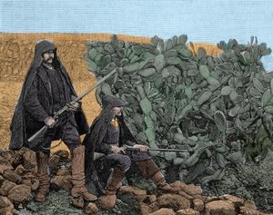 シチリアのマフィア（Cosa nostra）：ピキオッティ（picciotti）マフィアの若いメンバー、19世紀後半。 作： Unknown artist