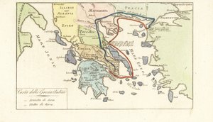 古代ギリシャの地図 作： Unknown artist