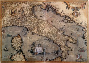 イタリアの地図 作： Unknown artist