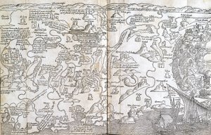 パレスチナの地図-ベルナルド・ド・ブレイデンバッハ著『聖なる巡礼』より