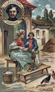 アントワーヌ・ルイ・クラピソンが1857年に発表したオペラ・コミック「マルゴ」。(1808-1866).19世紀末のクロモ。 作： Unknown artist