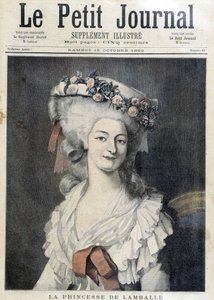 ランバル公妃マリー・テレーズ・オブ・サヴォワ・カリニャン（1749-1792） - Couv "The Petity Journal" 作： Unknown artist