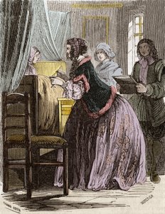 ブランヴィリエ侯爵夫人がパリのホテル・デューの患者を毒殺。 作： Unknown artist