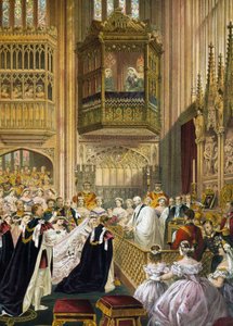プリンス・オブ・ウェールズ（イギリス王エドワード7世となる）（1841-1910）とデンマークのアレクサンドラ（Alexandra Caroline Marie Charlotte Louise Julie of Schleswig-Holstein-Sonderburg-Glucksbourg）（1844-19）の結婚 作： Unknown artist