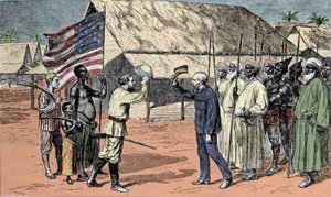 1871年、ヘンリー・モートン・スタンレー卿（1841-1904）とデイヴィッド・リヴィングストン（1813-1873）の出会い。
