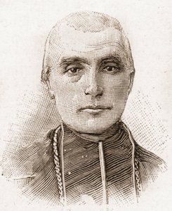 1895年のアカデミー・フランセーズのメンバー：フランスの前衛芸術家で歴史家のアドルフ・ペロー枢機卿（1828-1906）の肖像。 作： Unknown artist