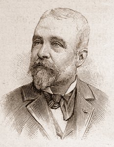 1895年のアカデミー・フランセーズのメンバー：フランスの歴史家アーネスト・ラヴィース（1842-1922）の肖像。 作： Unknown artist