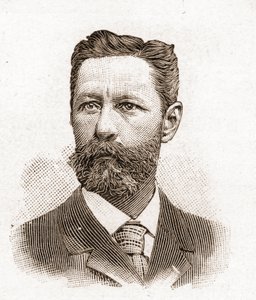 1895年のアカデミー・フランセーズのメンバー：フランスの作家、Eugene-Melchior (Eugene Melchior) de Vogue (1848-1910)の肖像。 作： Unknown artist