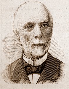 1895年のアカデミー・フランセーズのメンバー：鉱山技師、物理学者、フランスの政治家であるルイ・シャルル・ド・ソールセス・ド・フレシネ（1828-1923）の肖像。 作： Unknown artist