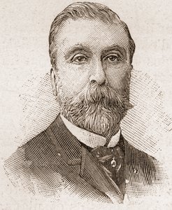1895年のアカデミー・フランセーズのメンバー：フランスの劇作家、作詞家、小説家であるルドヴィク・ハレヴィ（1834-1908）の肖像。 作： Unknown artist