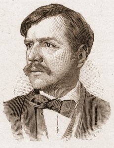 1895年のアカデミー・フランセーズのメンバー：「ポール・ブルジェ（1852-1935）」（フランスの作家）の肖像。 作： Unknown artist
