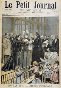 フォーカードの保育園でのフォーレ夫人 - 1896年5月4日の「Le Petite Journal」にて 作： Unknown artist