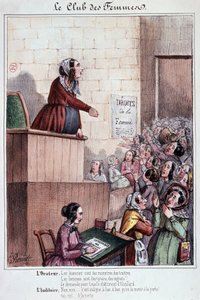 1848年革命時のムフタール街の婦人会 作： Unknown artist