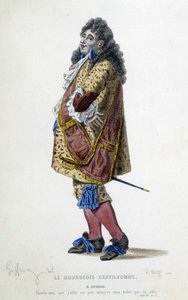 モリエールの「Le bourgeois gentilhomme」のJourdain氏。 作： Unknown artist
