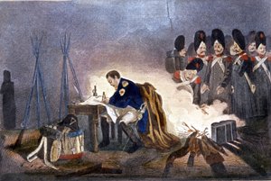 バウツェンの戦い（ドイツ）でのナポレオン1世。1813年5月20〜21日。19世紀ミラノの彫刻 作： Unknown artist