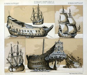 17世紀の海軍と商人-ラケの「歴史的衣装」で 1888年