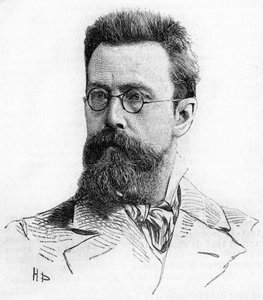 ニコラス（ニコライ）・リムスキー・コルサコフ（リムスキー・コルサコフ）（1844-1908）、ロシアの作曲家。1889年に描かれたもの。