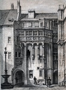 Nurnberger Rathaus - ニュルンベルク市庁舎の中庭 - 1867年頃の刻印 作： Unknown artist