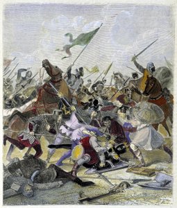 Othon 1er (912-973) ローマで反乱軍に驚かされる - Maurice Lachatre著「Histoire des popes」による。 作： Unknown artist