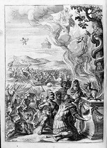 オヴィド（オヴィディウス） - 第15巻の挿絵 - （P. Ovidii Nasonis Metamorphose libri XV um notis TH. Farnabii.）Thomas Farnaby (Farnabia) (1575-1647)によるメモ。 作： Unknown artist