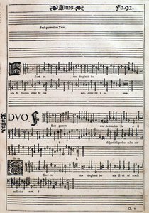 Liber octo missarum（1541年）のページ。 作： Unknown artist
