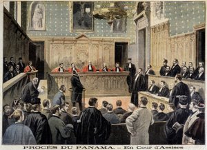 パナマ事件：アサイス裁判所-1898年02月01日の「Le Petity Journal」にて 作： Unknown artist