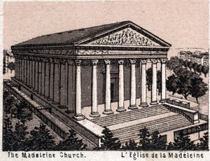 フランス・パリ：マドレーヌ寺院の風景。「世界図説168景」より。