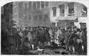 パリ4区 - La rue Quincampoix en 1720 a l