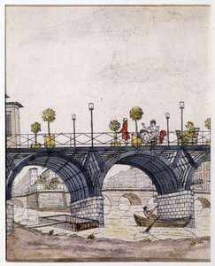 パリ19世紀の「芸術の橋 作： Unknown artist