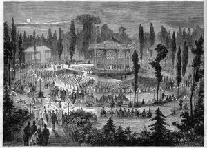 パリ8区 - avenue des Champs-Elysees（シャンゼリゼ通り） - 1868年のコンサート