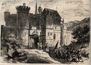 Pascal Paoli, liberator of Corsica - Pascal Paoli (1725-1807), liberator of Corsica enters Bastia - engraving in "Dictionnaire populaire illustrious" - 1864 - by Joseph Decembre and Edmond Allonier - 。