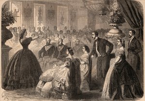ポーリン・ヴィアルド＝ガルシア（ヴィアルド＝ガルシア）（1821-1910）は、パリの大オリエントにあるマコネック・ロッジ "La perseverante friendship "が開催したチャリティ・フェットに参加したフランス人歌手。1862年の "Le Monde illustrious "に掲載されたエングレーヴィング。個人蔵。 作： Unknown artist