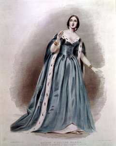 Pauline Viardot - Garcìa (1821-1910), フランス人歌手。デズデモーナ役で出演。ジョアキーノ・ロッシーニの「オテロ」。 作： Unknown artist