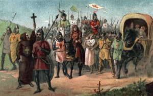 隠者ピーターが十字軍を説く（1095～1099年）。