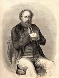 ピエール・ジョセフ・プルドン（1809～1865）。フランスの社会主義理論家で、アナーキズムの先駆者。1865年のエングレーヴィング。ビアンケッティ・コレクション 作： Unknown artist