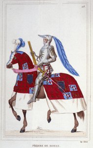 Pierre, Viscount de Rohan, Sire de Gie (1451-1513).フランスの元帥。1830年に描かれた版画。 作： Unknown artist