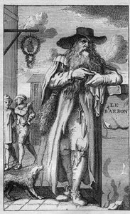 Pierre de Montmaur (1576 -1650) Erudit, French poet of Latin expression - engraving