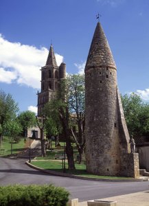 1229年に破壊されたカタール人の土地の跡であるアヴィニョンエ・アン・ローラゲの町と教会（31）への入り口。 作： Unknown artist
