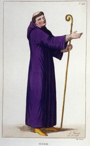 アッベ・スーガー（1081～1151）の肖像。 作： Unknown artist