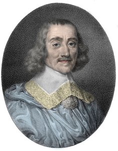 フランスのエスターネイ元帥（1599-1662）のファベールによるアブラハムの肖像（marechal de France） - エングレービング 作： Unknown artist
