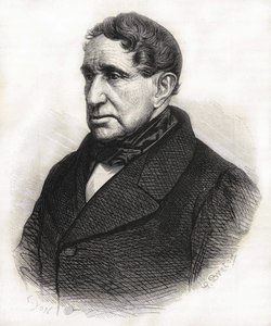 ブロリー公爵アシール・レオンス・ヴィクトル・シャルル・ド・ブロリー(1785 - 1870)の肖像。19世紀のエングレーヴィング。 作： Unknown artist