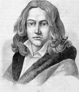 フランス国籍のドイツ人詩人・植物学者アデルベルト・フォン・シャミッソー（1781～1838年）の肖像 - 「Les Contemporains」（19世紀後半）に掲載。
