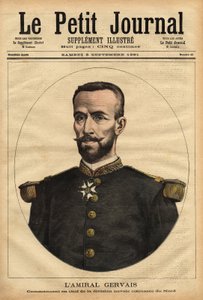 北部海軍本部長ジェルベ提督（1837-1921）の肖像。1891年9月5日「Le petit journal」に掲載されたエングレーヴィング。セルバのコレクション。 作： Unknown artist