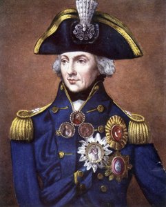 ネルソン提督（1758～1805年）の肖像。 作： Unknown artist