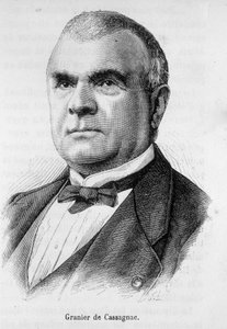 フランスのジャーナリスト・政治家であるAdolphe de Granier de Cassagnac（1808-1880）の肖像。 作： Unknown artist