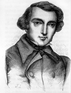 Alexis de Tocqueville (1805 - 1859), フランスの歴史家・政治家の肖像。19世紀のエングレーヴィング。 作： Unknown artist