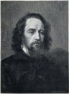 アルフレッド・ロード・テニスン（1809-1892）の肖像 19世紀のイギリスの詩人・劇作家