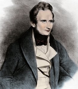 アルフレッド・ド・ヴィニーの肖像 - 詩人アルフレッド・ド・ヴィニー（1797-1863）の肖像-。 作： Unknown artist