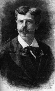 フランスの画家、アルフォンス・ド・ヌーヴィルの肖像。(1835-1885) 作： Unknown artist